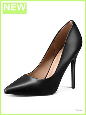 Women's 4" Stiletto Pumps Pointed Toe Slip-On Dress Heels